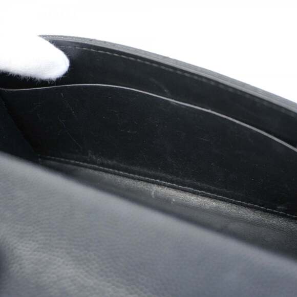 Chanel Matelasse Handbag with Chain Shoulder Strap, Caviar Leather, Black Cha... - Picture 11 of 15